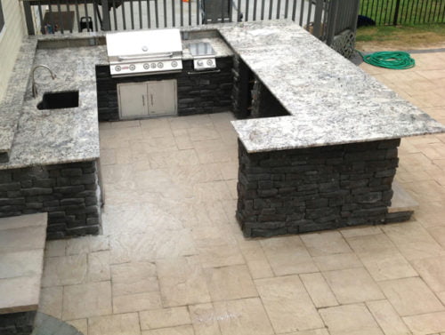 Outdoor Kitchen Completed by Long Island Poolscapes